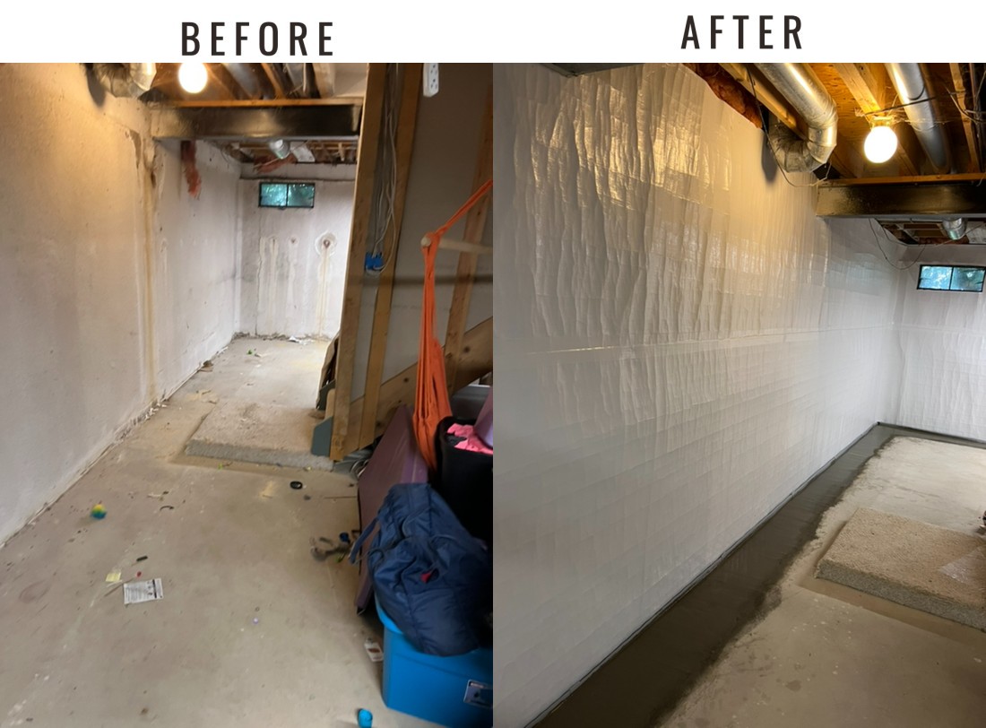 basement waterproofing photos