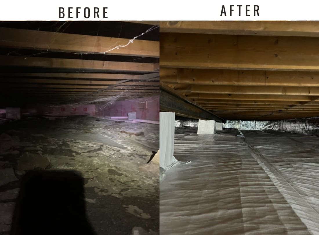 crawl space waterproofing