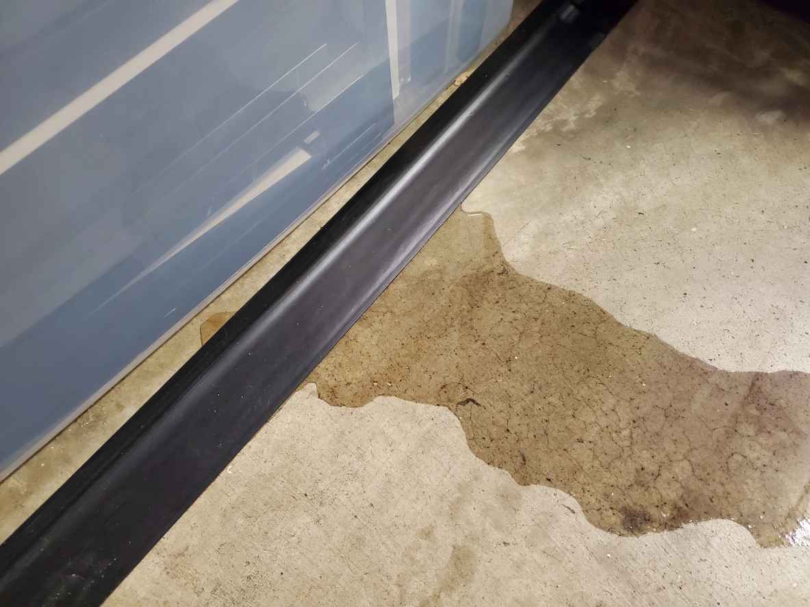 water in basement floor